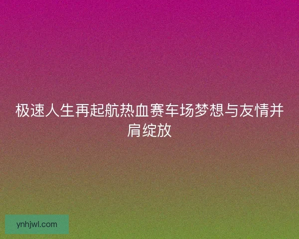 极速人生再起航热血赛车场梦想与友情并肩绽放